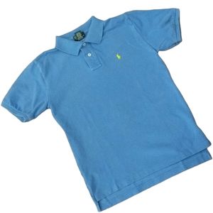 Ralph Lauren SS Polo Shirt Blue Sz M (12/14)